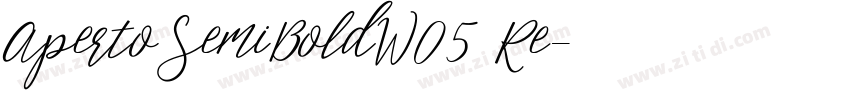 ApertoSemiBoldW05 Re字体转换